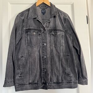 Faded Black Gap Icon Jean Jacket
